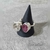 Anillo Rosa Con Raíz De Rubí En Plata 925