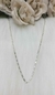 Cadena Forcet Rectangular Fina En Acero Blanco