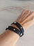 Brazalete de cuero doble vuelta