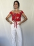 Cropped Botões Estampado - Arara Rara