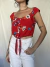 Cropped Botões Estampado - comprar online