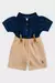 Conjunto Bermuda E Polo Com Suspensório Glinny - loja online
