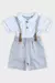 Conjunto Bermuda E Polo Com Suspensório Glinny