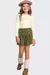 Conjunto blusa manga longa em cotton e short em veludo cotelê Fakini - comprar online