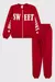Conjunto Moletom c/ Zíper Menina Sweet Vermelho Ollelê - comprar online