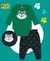 Conjunto Bebê Body Cotton + Calça Moletom Lobo Kyly na internet