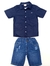 Conjunto Camisa Em tricoline E Bermuda Jeans Milon