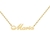 Colar personalizado em ouro 18k com o nome "Maria".