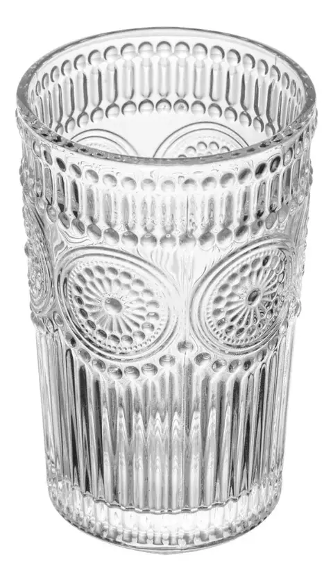 CJ 6 COPOS ALTOS DE VIDRO MANDALA 380ML