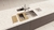 Cuba Design Collection Quadrum Undermount em Aço Inox 70x40 cm com Dosador de Sabão, Tábua, Cesto e Lixeira quadrada de embutir - comprar online