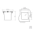 Lixeira de Embutir Clean Square 5L - comprar online