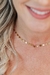Choker de coração dourada folheado a Ouro 18K