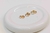 Trio de argolas dourada com zircônias folheado a Ouro 18K - comprar online