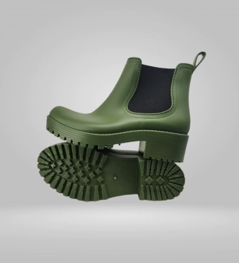 Bota de vestir para lluvia (Verde)