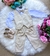 Conjunto Miss Cherry Social Colete Palha - Bege - comprar online