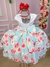 Vestido Giovanella/Giovanela Azul Florido e Branco - Little Sky Store