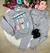 Conjunto Inverno Juvenil Taita Kids The Future Cinza e Branco