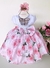 Imagem do Vestido Giovanella/Giovanela Florido Branco e Rosa