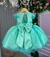 Vestido Princesa Belli Bia Jardim Encantado Verde Claro - Little Sky Store