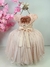 Vestido Juvenil Vila Lele Salmão - Little Sky Store