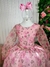 Vestido Glamourosa Rosa Florido - Little Sky Store