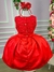Vestido Miss Sweet Laço Rendado Vermelho - Little Sky Store