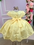 Vestido Miss Sweet Jardim Encantado Amarelo - Little Sky Store