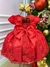 Vestido Marie Jardim Encantado Manu Vermelho - Little Sky Store