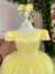 Vestido Enjoy Longo Laura Amarelo Rendado - comprar online
