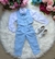 Conjunto Meninos Kanga Social Oxford Colete Azul Bebe - Little Sky Store