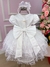 Vestido Miss Sweet Branco Saia Poa - Little Sky Store