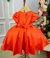 Vestido Miss Sweet Lina Laranja - Little Sky Store