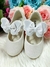 Sapatilha Flor Di MIla Baby Branca Gliter - loja online