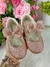 Sapatilha Flor Di MIla Baby Nude - Rose Gliter - Little Sky Store