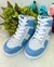 Tenis Bota D Milan Branco e Azul Bebe - loja online