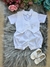 Conjunto Bebe Miss Cherry Shorts Branco Colete Ursinho Avião