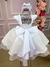 Vestido Belle Fille Gabi Branco - Little Sky Store