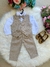 Conjunto Miss Cherry Colete Davi Bege - Marrom Claro