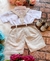 Conjunto Miss Cherry Social Linho Shorts Gustavo - Little Sky Store