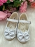 Sapatilha Flor Di MIla Baby Branca lacinho Strass - Little Sky Store
