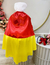 Imagem do Vestido Fantasia Infantil Branca de Neve Amarelo Capa Tiara