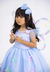 Vestido Marie Jardim Encantado Isis Luxinho Azul Bebe - loja online