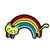 Pin Gatinho Rainbow