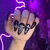 Black ghost nails (6 characters/drawings) - buy online