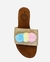Sandalias Pompones Pastel