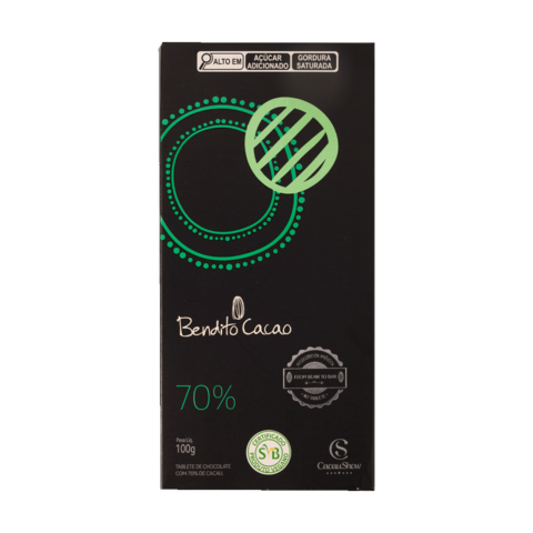 Cacau Show Tablete Bendito Cacao 70% de Cacau 100g