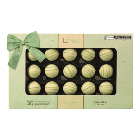 Cacau Show Caixa LaNut de Trufas Pistache 225g