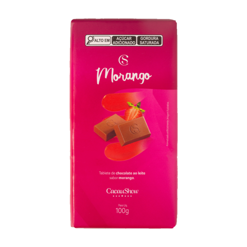 Cacau Show Tablete Morango 100g