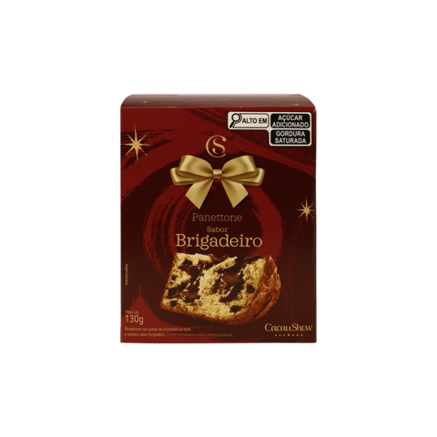 Cacau Show Mini Panettone de Brigadeiro 130g