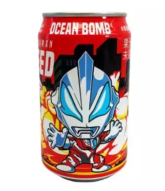Refrigerante Sabor Calpis Pêssego Ultraman Importado do Japão 320ml
